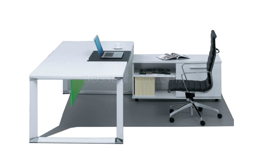 E-half 6 Ft. Office Desk With Built In Wirebox - Bcth-16n