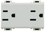 Two 2P+E 15A 127V USA outlet white