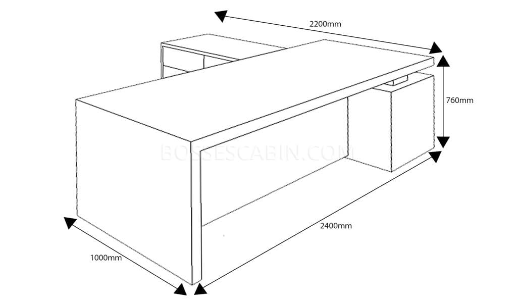 Leading 8 Ft. Office Table In Leather & Wood - Bctl-12