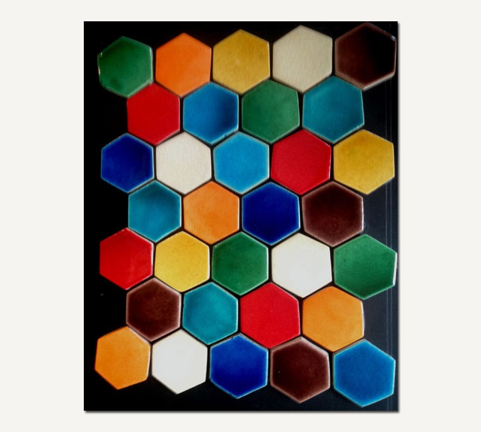 Azul Series Hexagon Handmade Tile