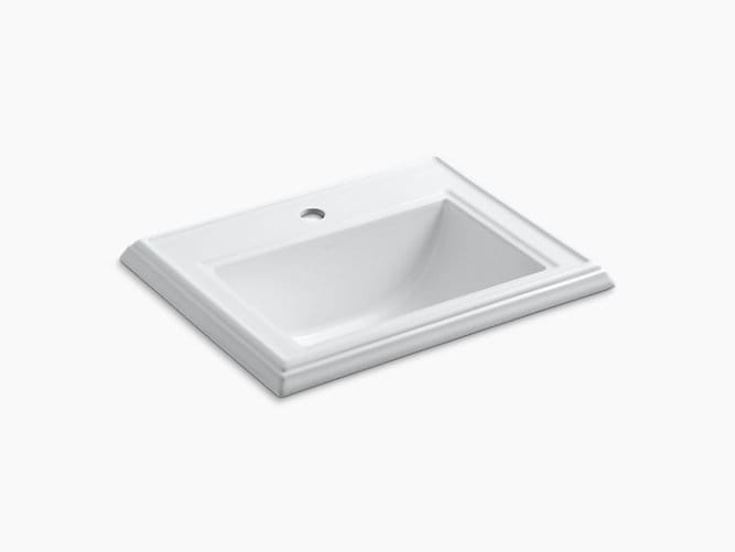 Memoirs Self-rimming lavatory with single faucet hole