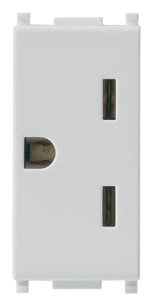 2P+E 15A American outlet Silver