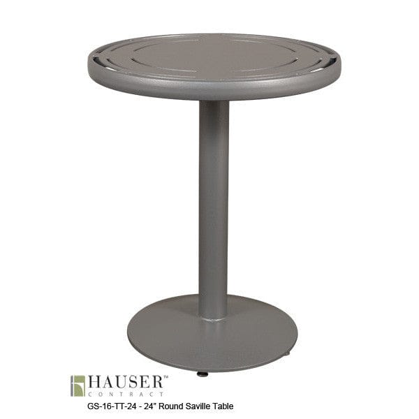 24" Round Saville Table-GS-16-TT-24 w/ GS-620-TB-AL