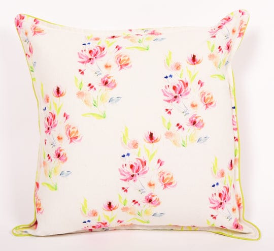 Floral Dreams / Pink on white 102 / Cushion Cover