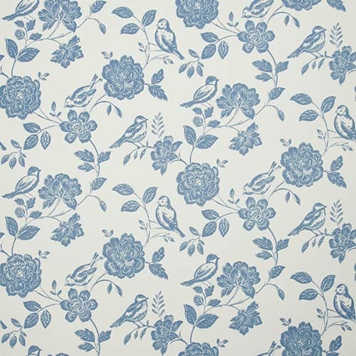 Bird Garden Wallpaper Denim