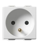 2P+E 16A French outlet white