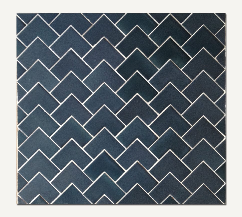 Azul Series L Shape Handmade Tile