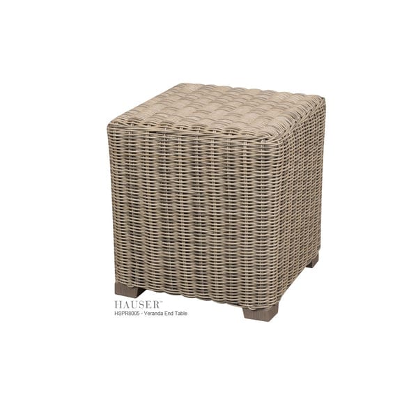 Veranda Square End Table-CHSPR8005-DW-WT - Veranda Square End Table