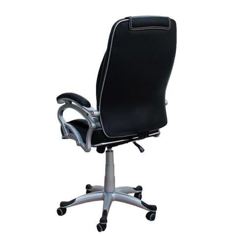 LILLY Black White Stitch Directors, Executive, Boss, conference high back office chair