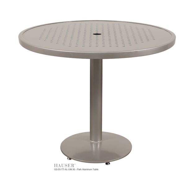 36" Dia Park Table-GS-55-TT-AL-36 w/ GS-621-TB-AL