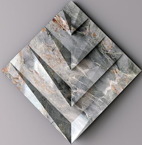 Rising Triangles 3D Tile NT9D