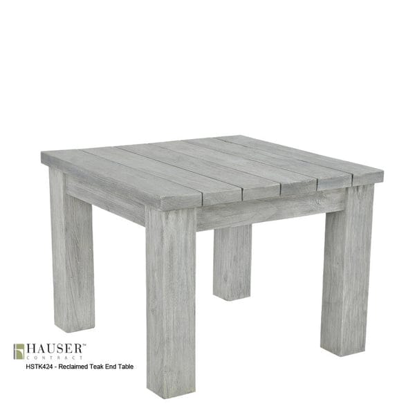 Reclaimed Teak End Table-HSTK424 - Reclaimed Teak End Table