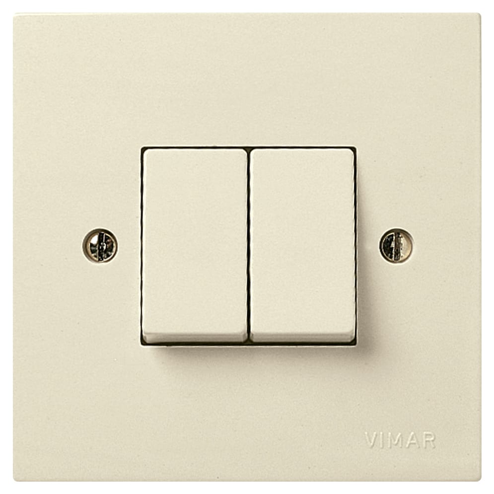 Two 1P 10AX 2-way switches ivory