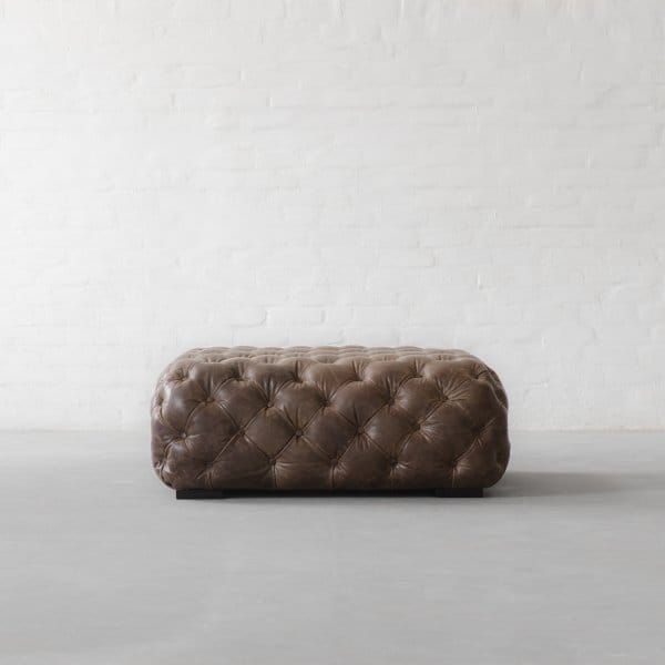 Birmingham Tufted Leather Coffee table Cum Ottoman-1