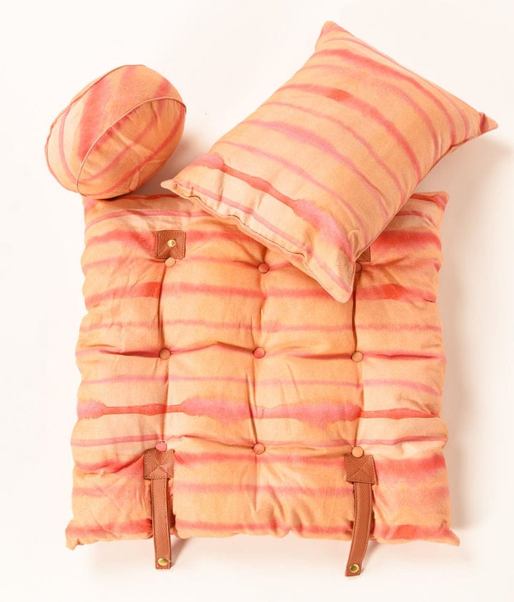 Travel Cushion-Set Of Three-Peach 311