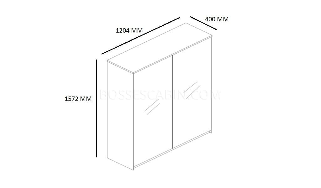 “veneer Filing Cabinet With Glass Doors - Bcsv-905 A