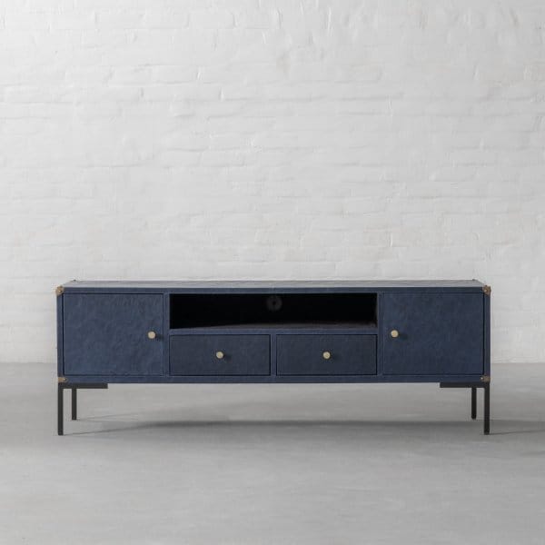 Edward Leather TV Unit 2