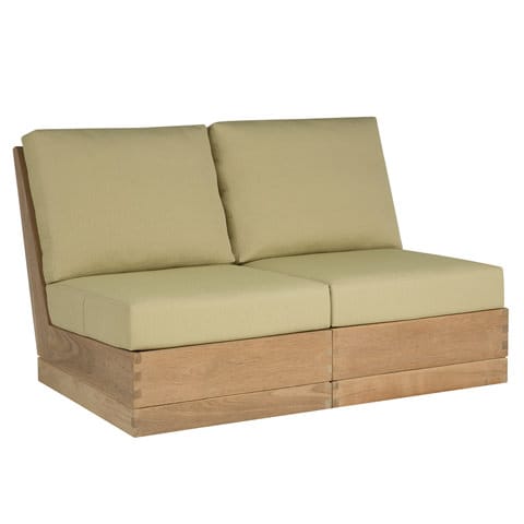 Poolside Elevated Armless Two-seat Sofa