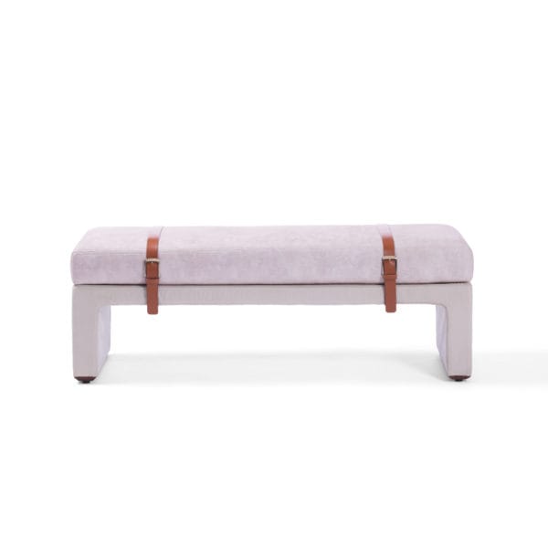 WRAP  TYE  BEIGE OTTOMAN