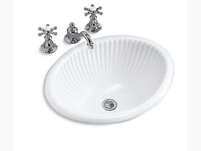 Linia Self-rimming lavatory without faucet hole

