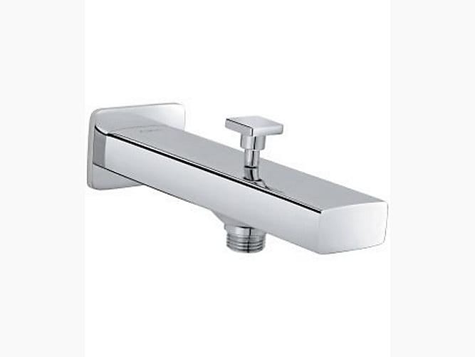 Strayt Bath spout with diverter in polished chrome
