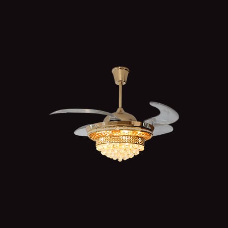 Rolex Gold – Crystal Ceiling Fan