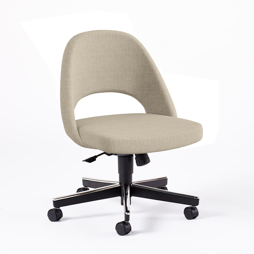 Saarinen Executive Armless Chair With Swivel Base