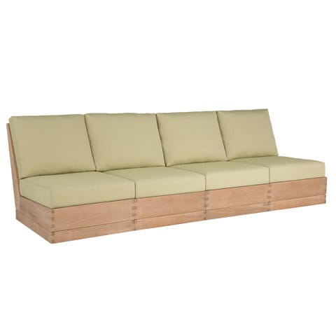 Poolside Elevated Armless Four-seat Sofa