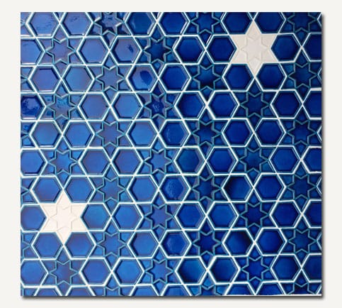 Azul Star Hexagon - Moroccan Blue