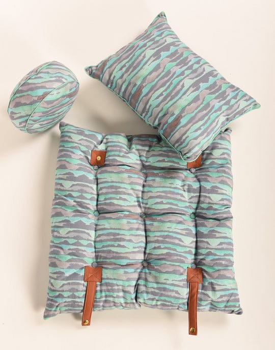 Travel Cushion-Set Of Three-310 Gray Blue