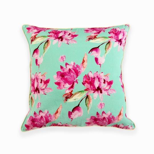 Floral Dreams / AQUA PINK 125 / Cushion Cover