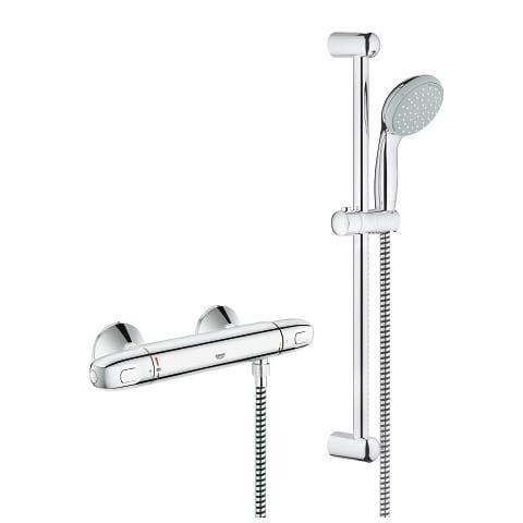 Grohtherm 1000 Thermostatic Shower Mixer 1/2 With Shower Set-34151003