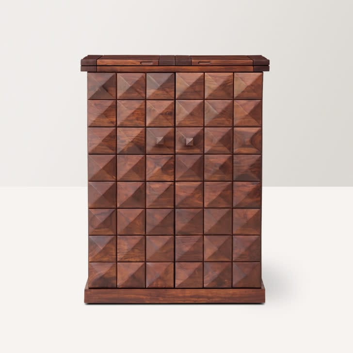 Antilia Diamond Wine Cabinet Sheesham Wood