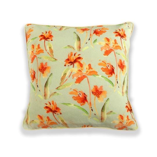 Floral Dreams / 118 White Orange / Cushion Cover