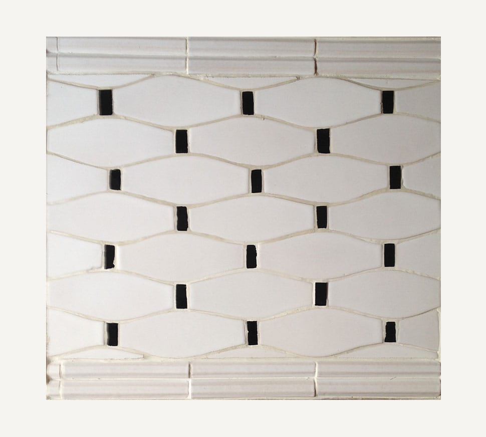 cAzul Series Long Ogee Dot Handmade Tile