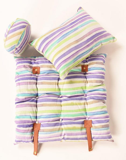 Travel Cushion-Set Of Three-308 Multi