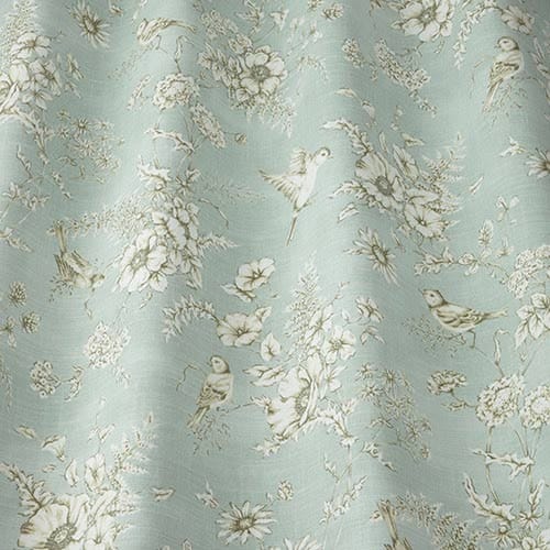 Finch Toile Fabric Eau De Nil