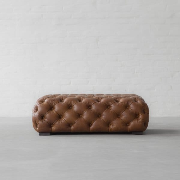 Birmingham Tufted Leather Coffee table Cum Ottoman-5