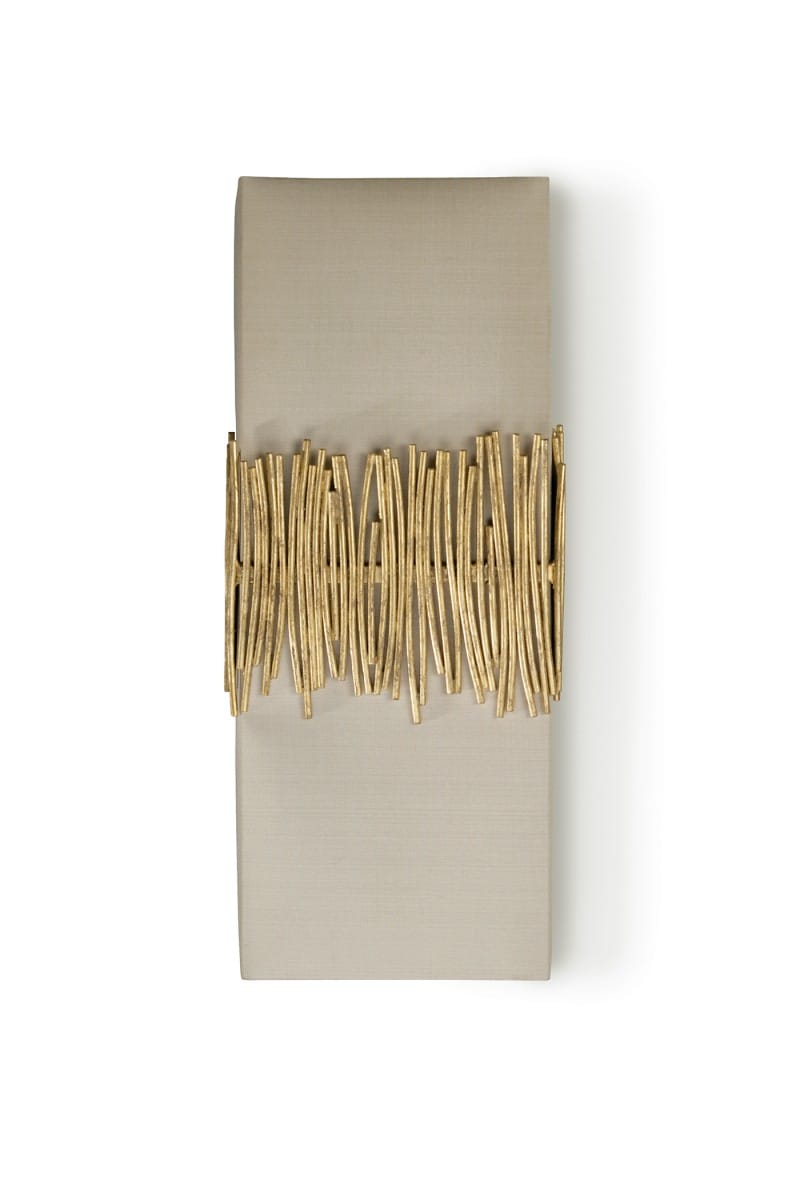 Matchstick Wall Light White Gold