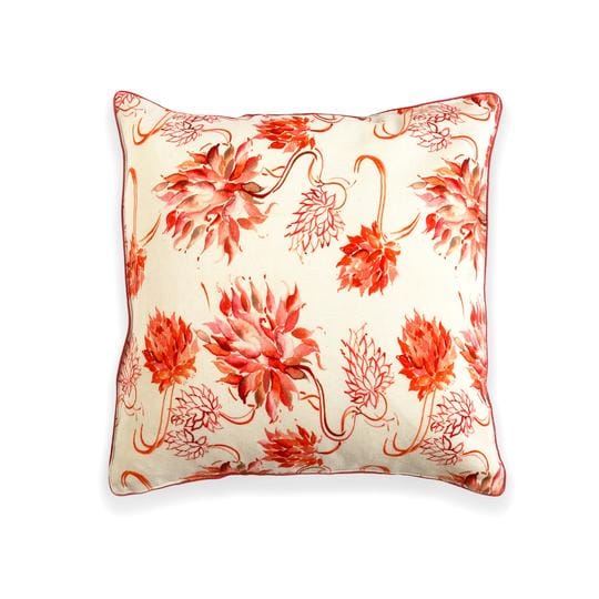 Floral Dreams / 120 White Red / Cushion Cover