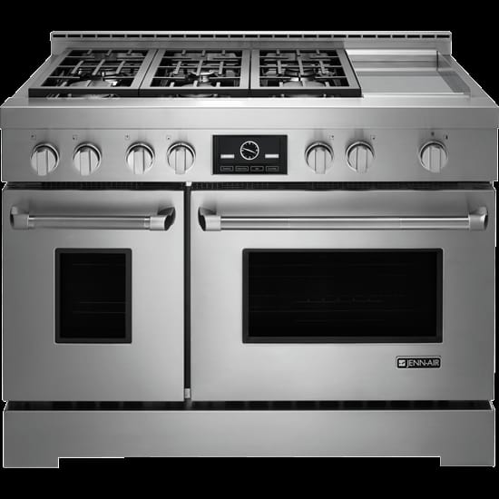 Pro-Style® Gas Range with Griddle and MultiMode® Convection, 48"-JGRP548WP