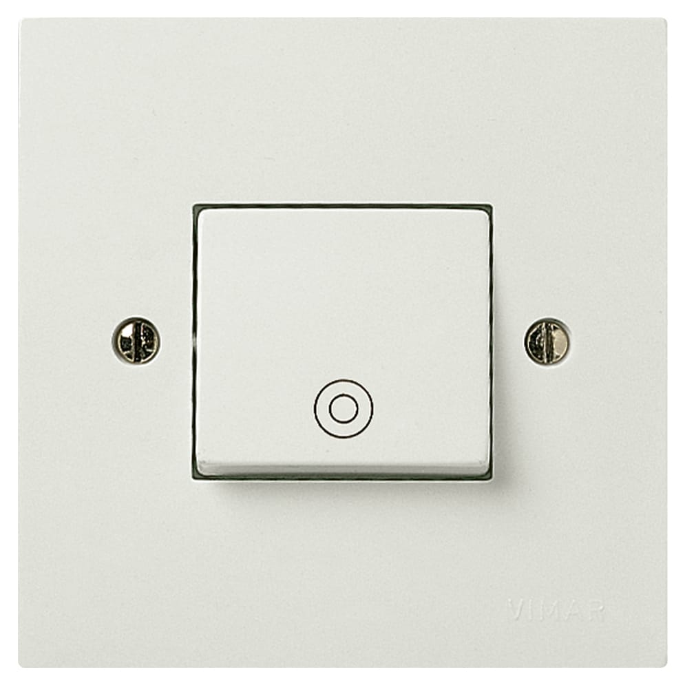 1P NO 10A push button white