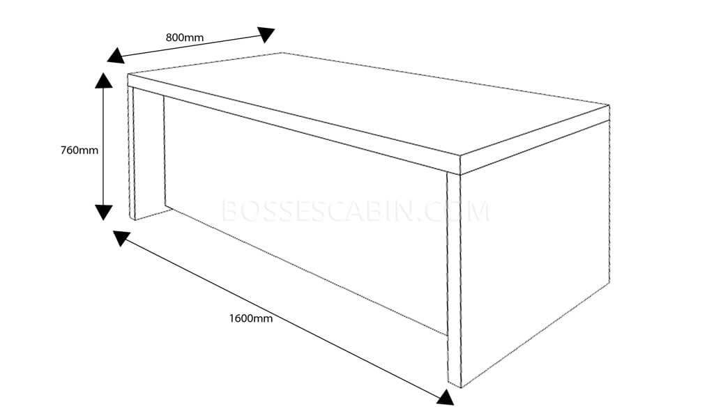 Lexon 5 Ft. Work Desk With Credenza - Bctlx-11 1.6