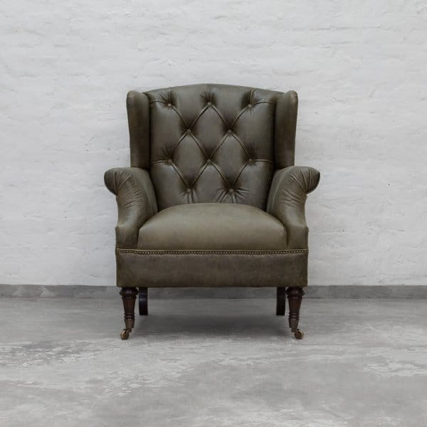 Ballard Estate Wingback Leather Armchair