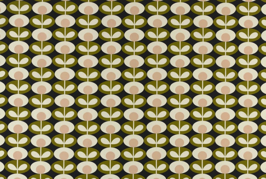 Orla Kiely Prints Volume 1-oval Flower Seagrass