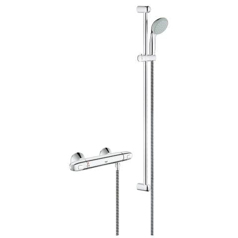 Grohtherm 1000 Thermostatic Shower Mixer 1/2 With Shower Set-34256003