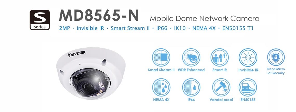 Mobile Dome Network Camera Md8565-n