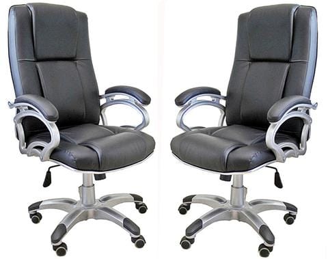 04 Pieces of SOPHIA Black Directors, Executive, Boss, conference high back office chair (Set of 4)