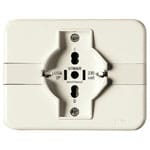 2P+E 16A universal outlet for ø60mm box