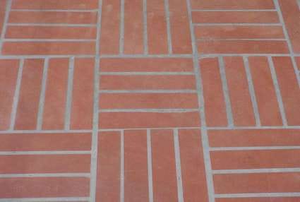 Flooring Brick Red Oak & Splendor - Terracotta & Brown/black       